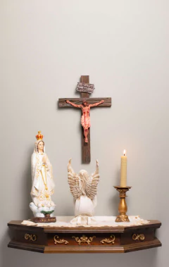 27cm Calvário - Crucifixo Realista Parede - Atelieomonte