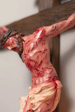 50cm Flagelo - Crucifixo Realista Parede - loja online