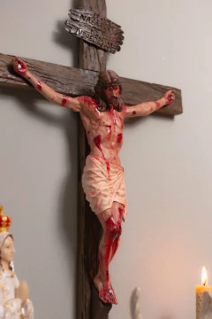 50cm Calvário - Crucifixo Realista Parede - comprar online