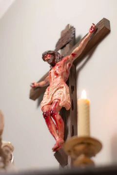 50cm Calvário - Crucifixo Realista Parede - loja online