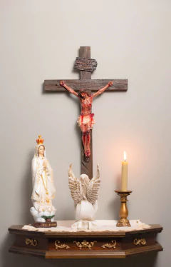 50cm Barroco - Crucifixo Realista Parede - loja online