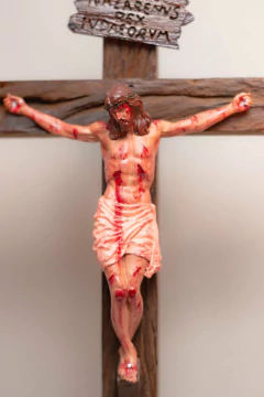 30cm Calvário - Crucifixo Realista Com Base - comprar online