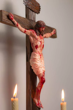 58cm Calvário - Crucifixo Realista com Base - comprar online