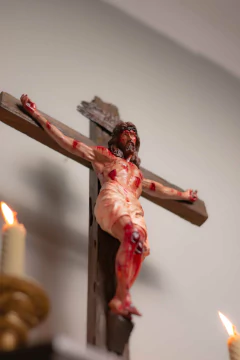 58cm Calvário - Crucifixo Realista com Base - loja online