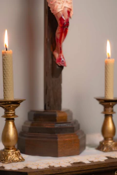 58cm Calvário - Crucifixo Realista com Base
