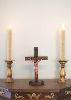 19cm Salvador - Crucifixo com Base Removível - Atelieomonte